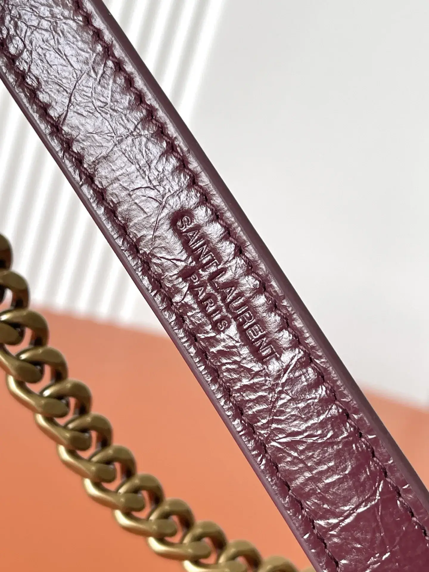 Saint Laurent Niki Burgundy Calfskin Shoulder Bag product photo from LabelPicks