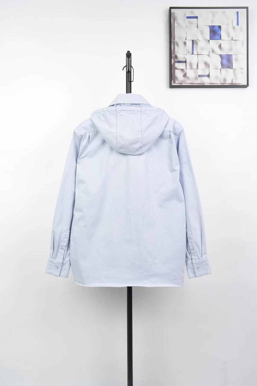 LOEWE Mist Blue Embroidered Hooded Jacket product photo from LabelPicks