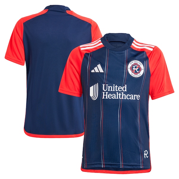 New England Revolution adidas Youth 2024 Boston Tea Party Replica Jersey – Navy