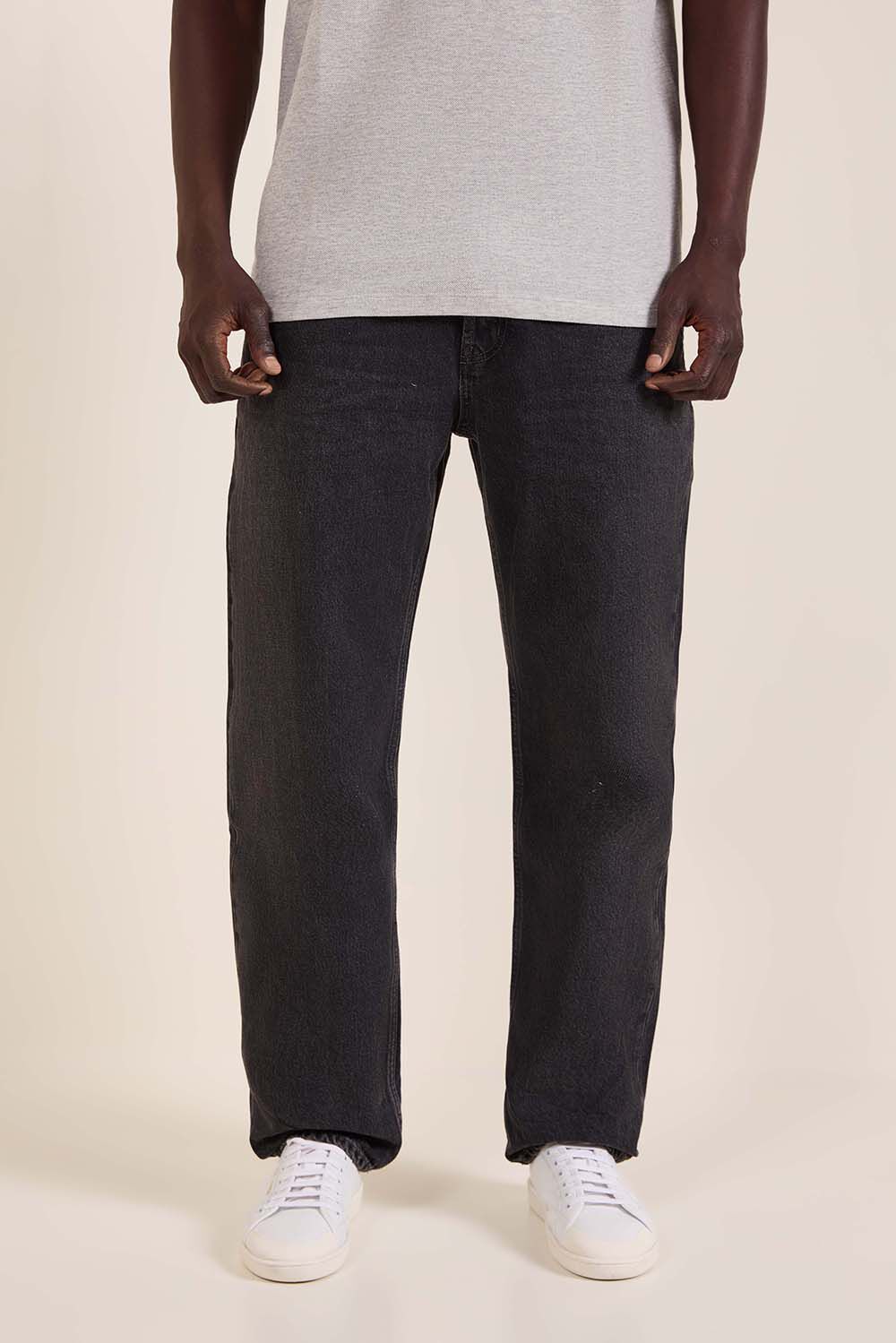 SAINT LAURENT מכנסי ג'ינס בגזרה ישרה