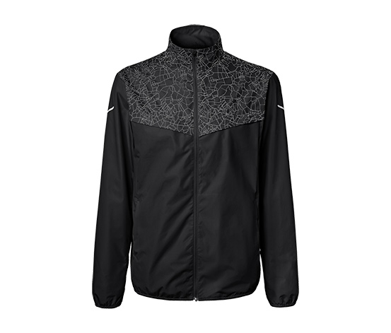 Windprotection-Laufjacke, schwarz