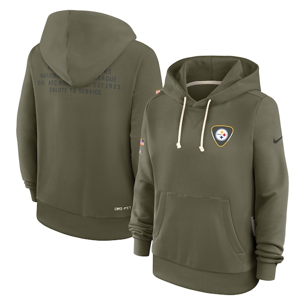 Pittsburgh Steelers Nike Women's 2025 Salute to Service Sideline Standard Issue Dri-FIT Hoodie - Olive