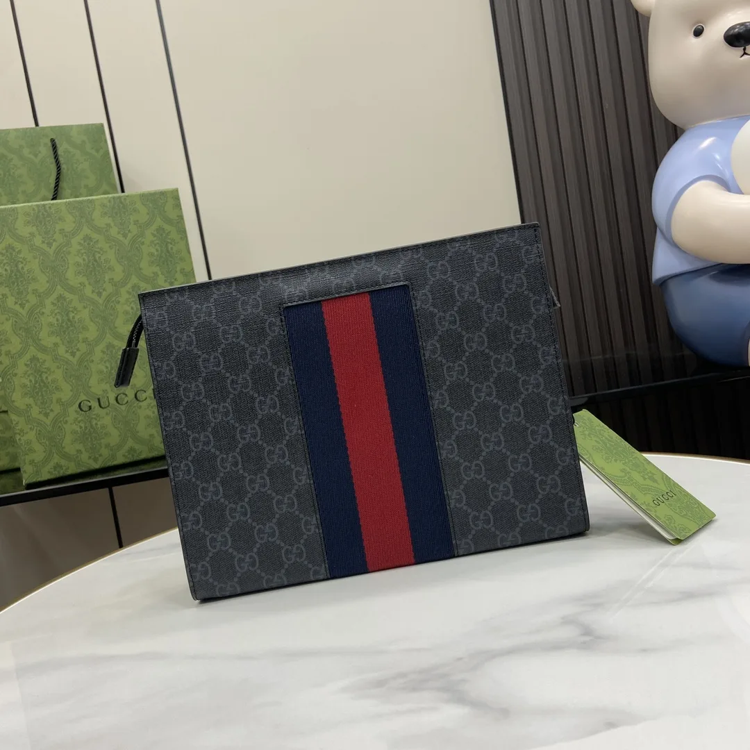 Gucci Black Ophidia GG Supreme Canvas Clutch product photo from LabelPicks