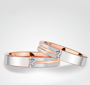 Couple ring man and woman wedding pair ring diamond wedding anniversary gift