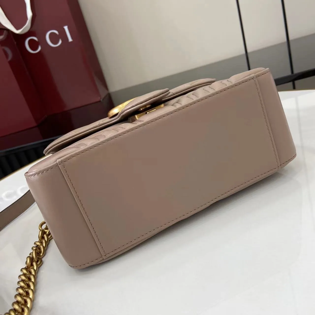 Gucci GG Supreme Canvas Marmont Top Handle Bag product photo from LabelPicks