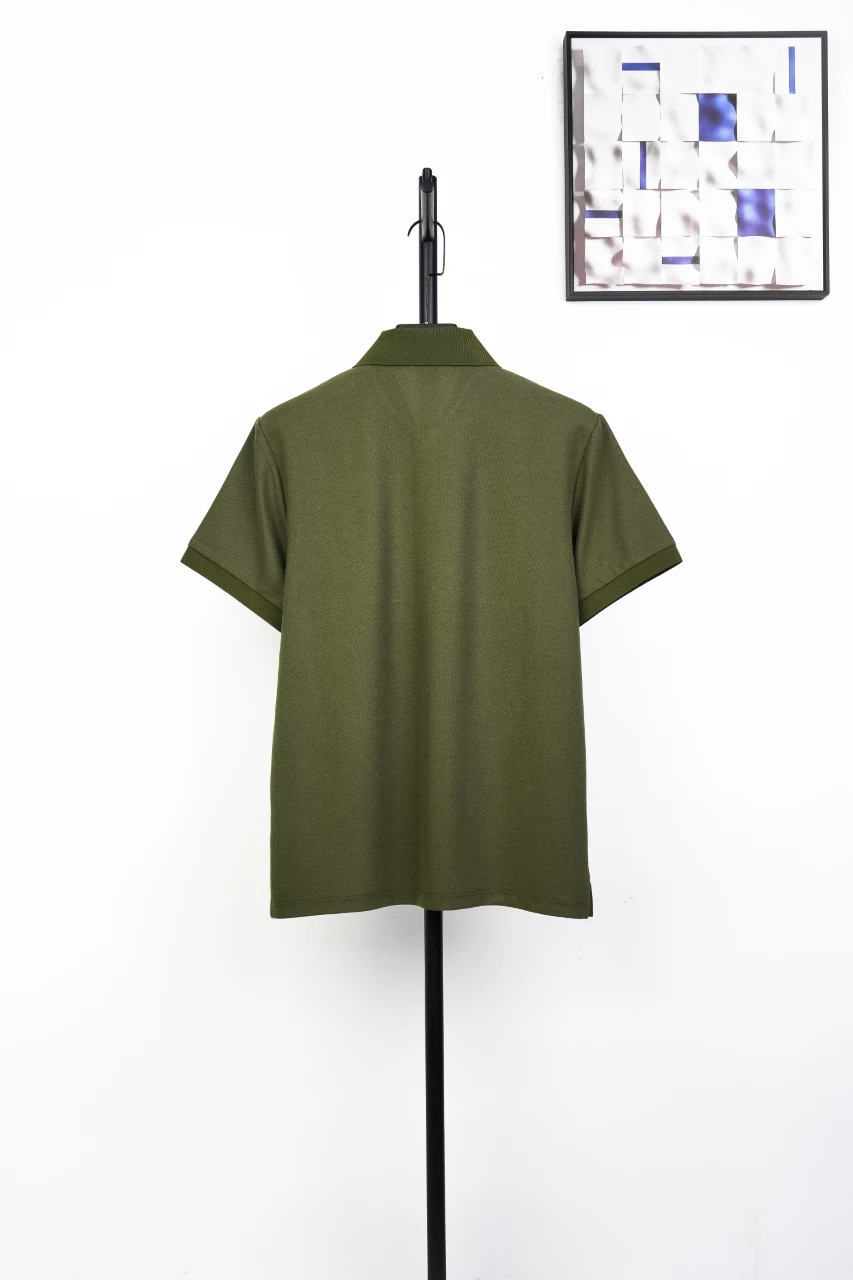 Burberry Olive Green Small Equestrian Knight Embroidered Polo Shirt product photo from LabelPicks