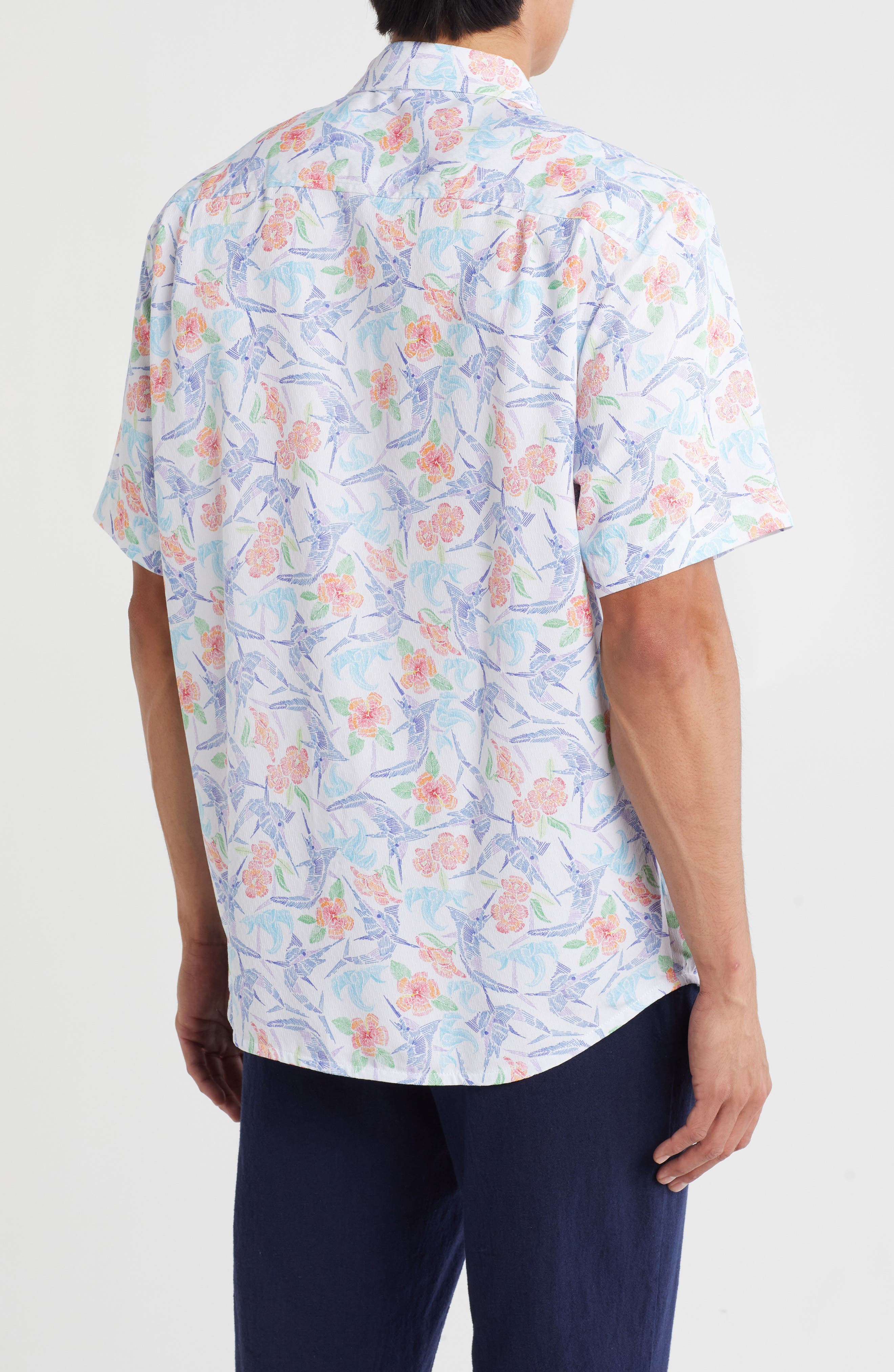 Tommy Bahama Coconut Point Marlin Mania Short Sleeve Button-Up Shirt