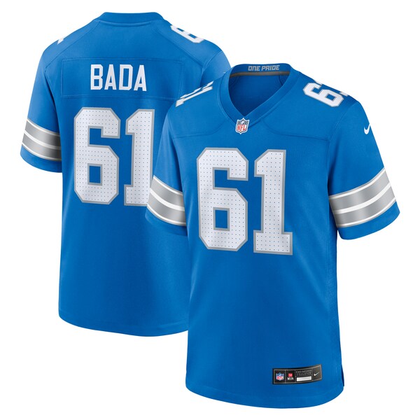 David Bada Detroit Lions Nike Team Game Jersey -  Blue