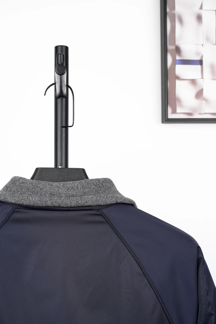 Miu Miu Grey Black Reversible Fleece Bomber Jacket product photo from LabelPicks
