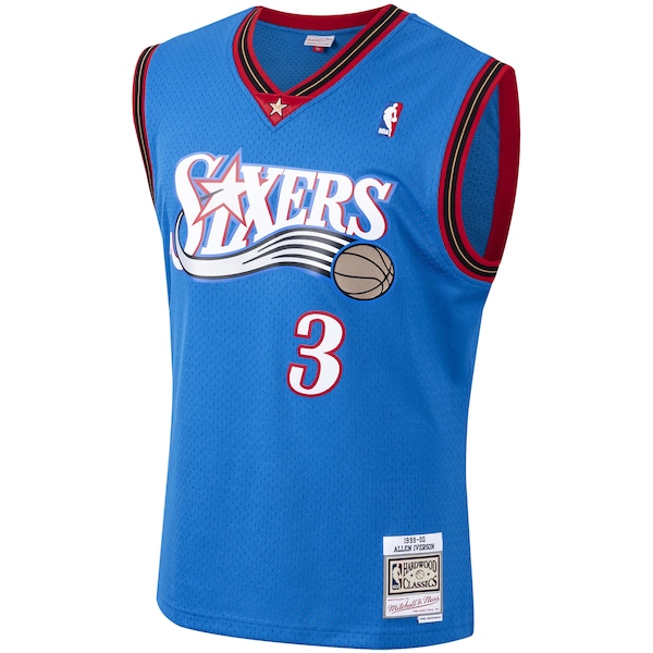 Allen Iverson Philadelphia 76ers 1999/2000 Hardwood Classics Swingman Jersey - Royal