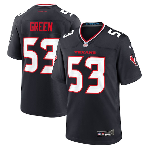 Kendrick Green Houston Texans Nike Team Game Jersey -  Navy