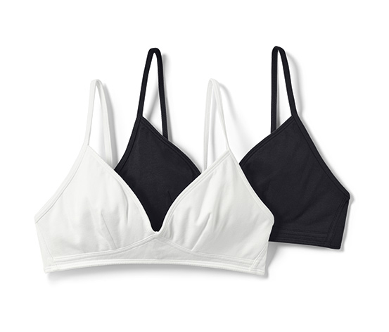2 Mädchen-Triangel-BHs