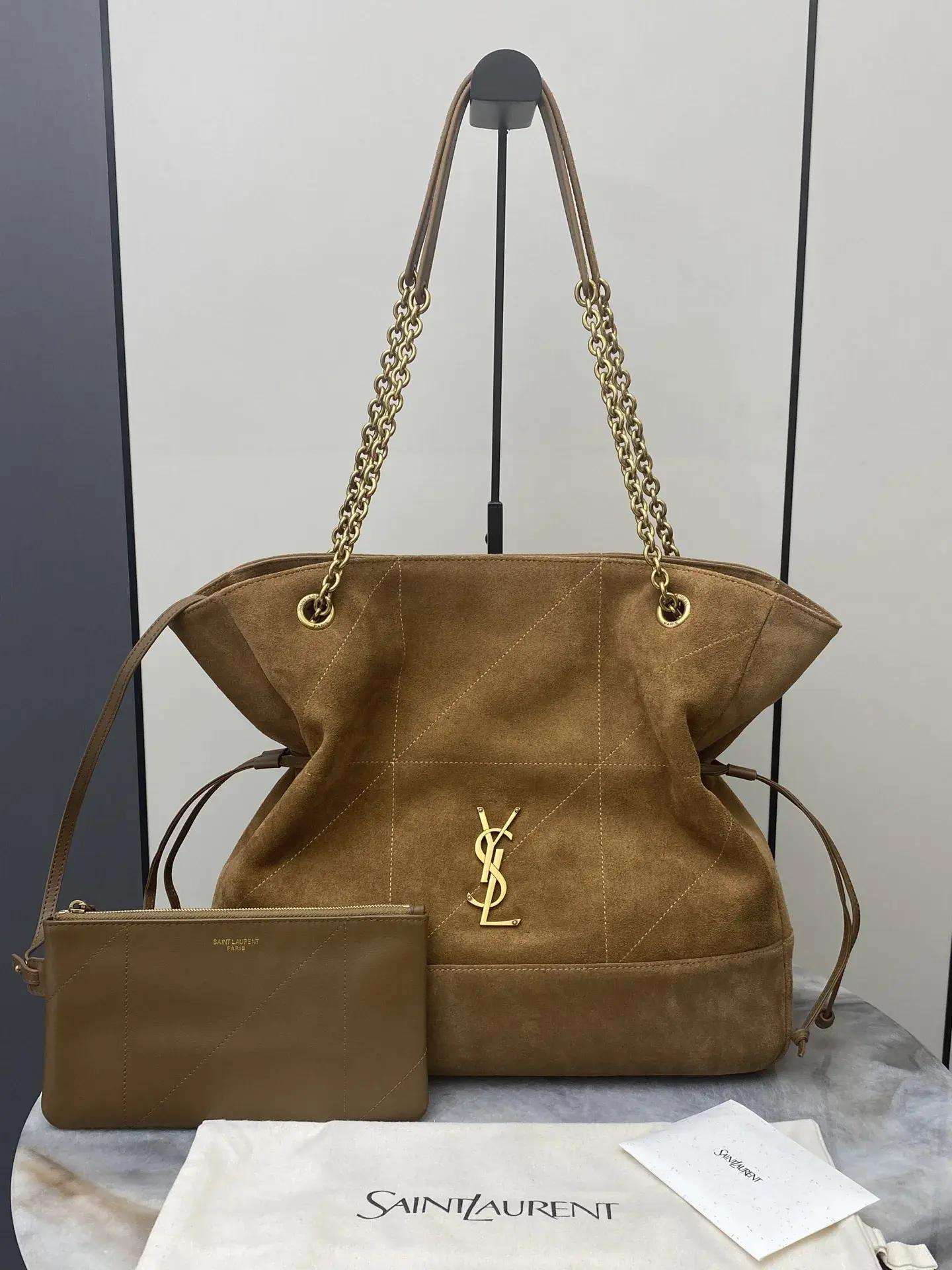 Saint Laurent Brown Jamie Bucket Bag product photo from LabelPicks