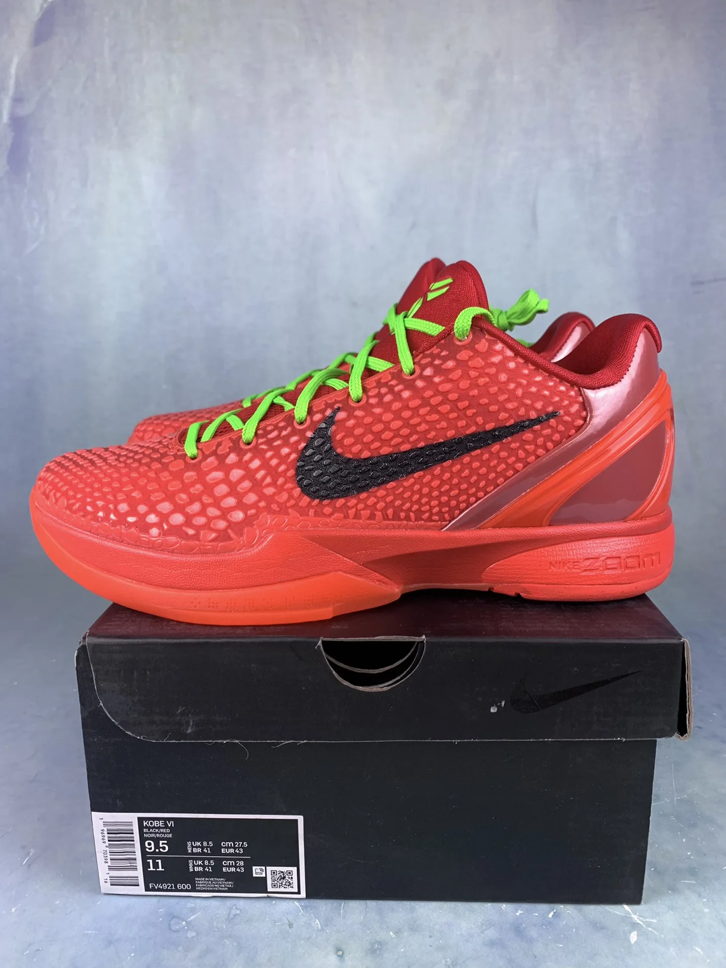 Kobe 6 Protro “Reverse Grinch” Basketball Shoes product photo from LabelPicks