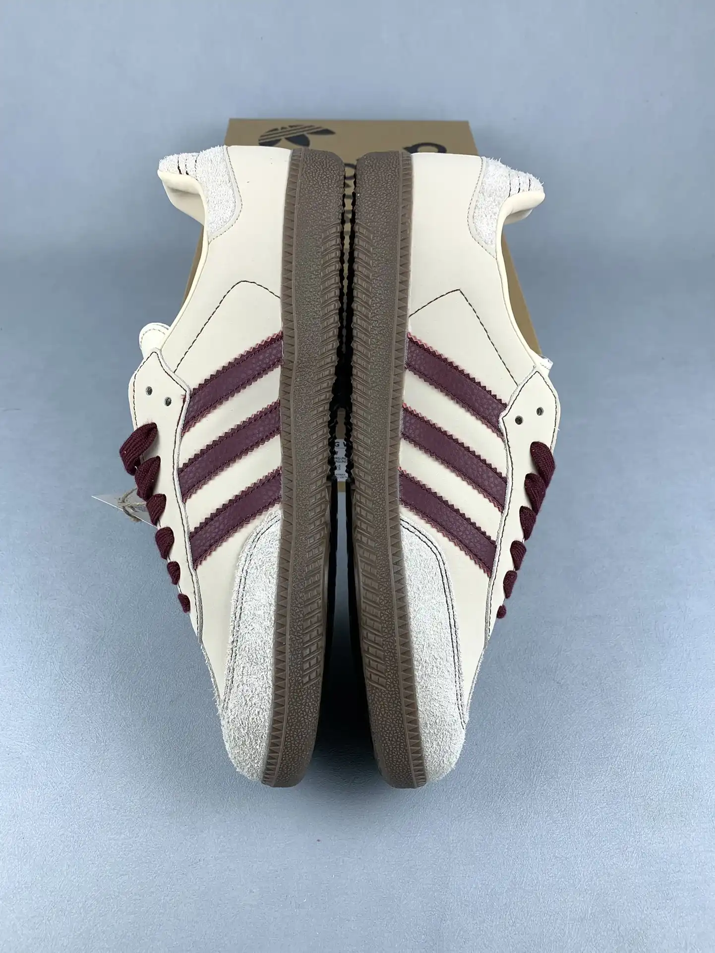 adidas Samba OG Beige Burgundy Shoes product photo from LabelPicks