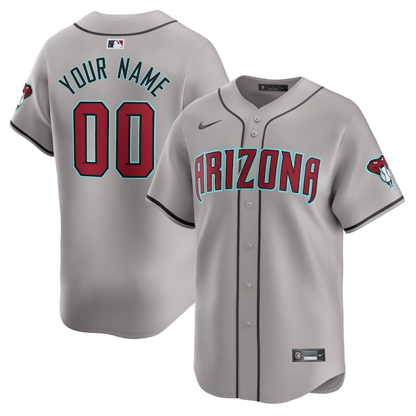Arizona Diamondbacks Nike Away Limited Custom Jersey - Gray