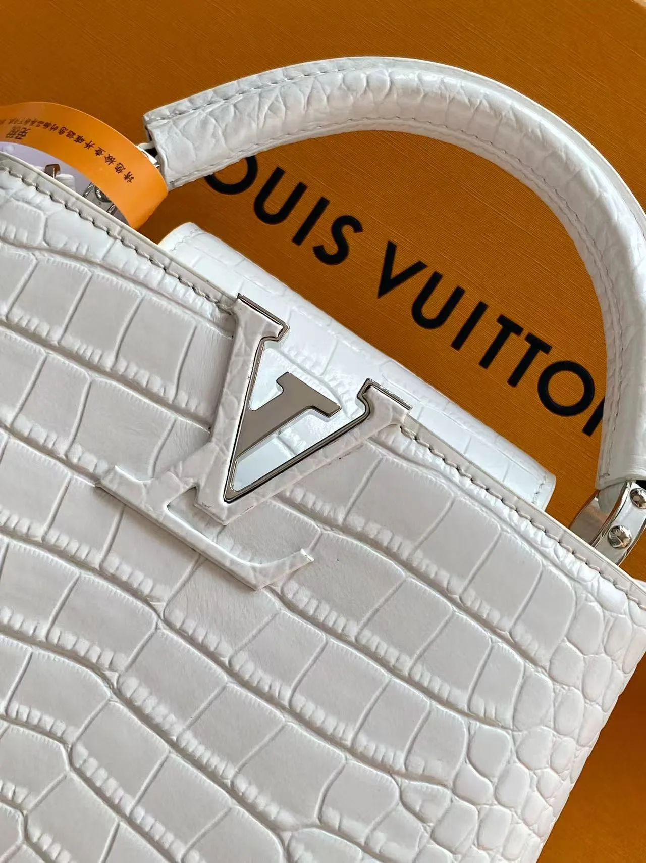 Louis Vuitton Capucines Black Grained Leather Top Handle Bag product photo from LabelPicks