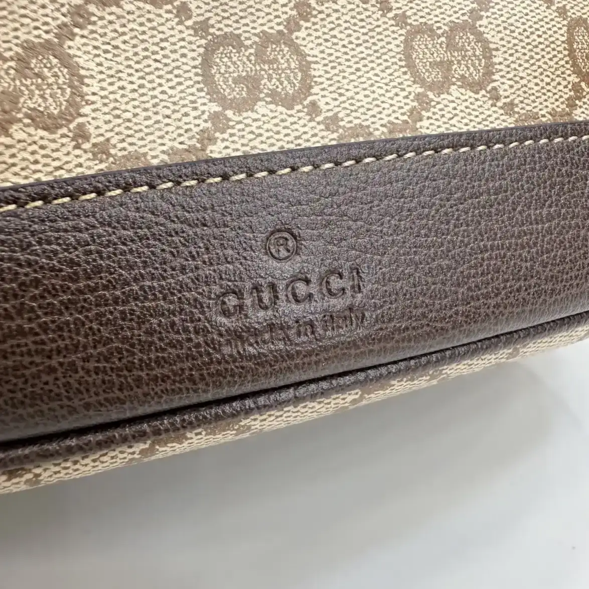 Gucci Brown Generation Canvas and Leather Bucket Bag product photo from LabelPicks