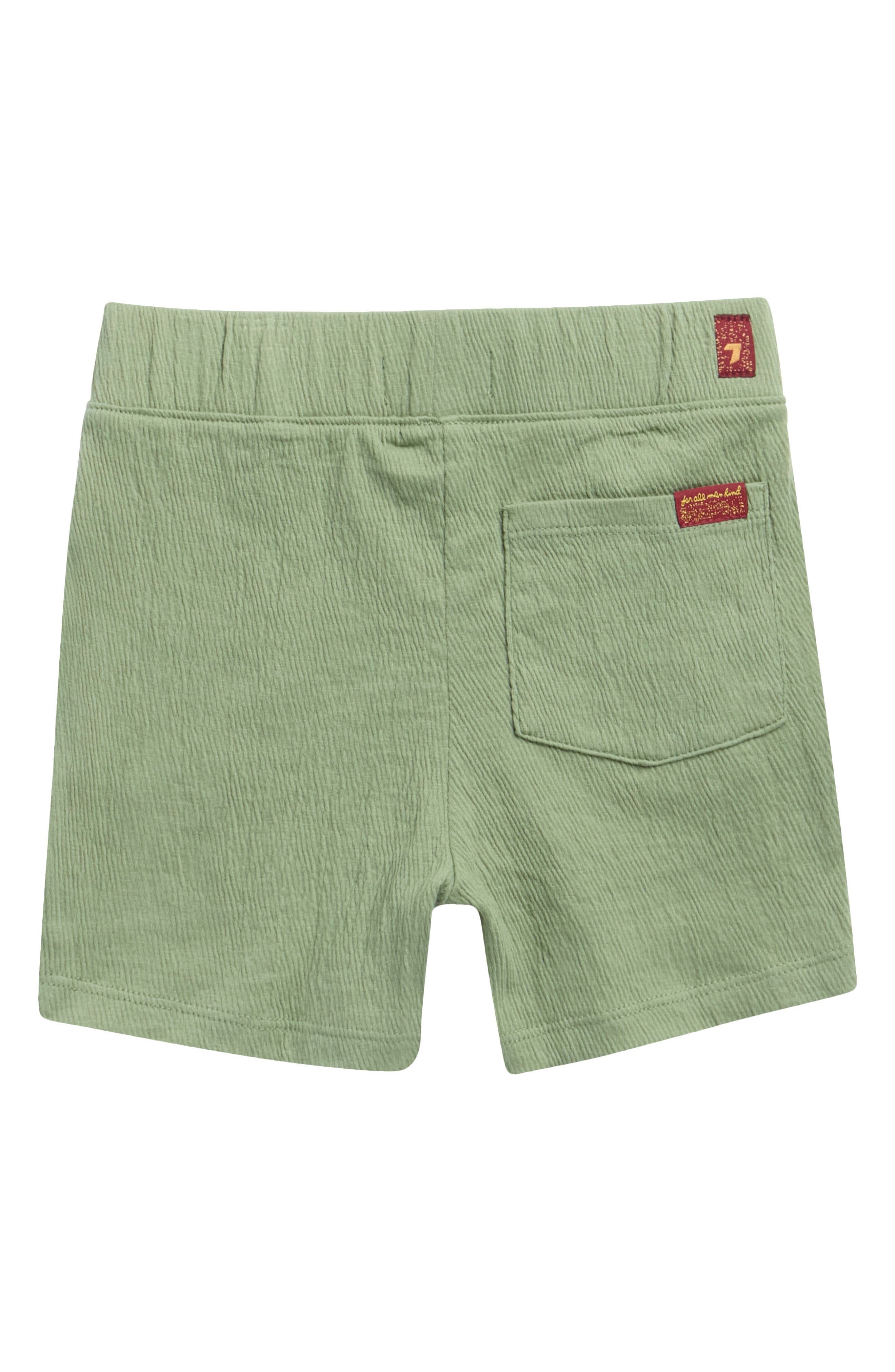 7 For All Mankind Kids' Coordinated Twill Button Front Shirt & Shorts Set