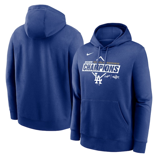 Los Angeles Dodgers Nike 2025 World Series Champions Logo Home Plate Hoodie - Royal