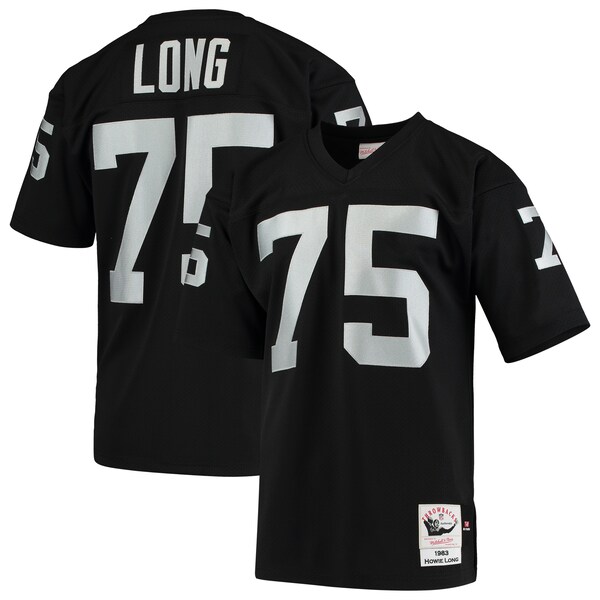 Howie Long Las Vegas Raiders 1983 Authentic Throwback Retired Player Jersey - Black