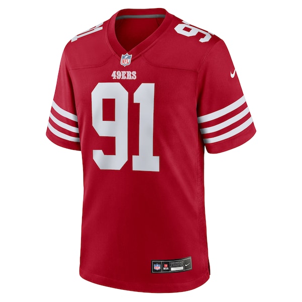 Sam Okuayinonu San Francisco 49ers Nike Team Game Jersey -  Scarlet