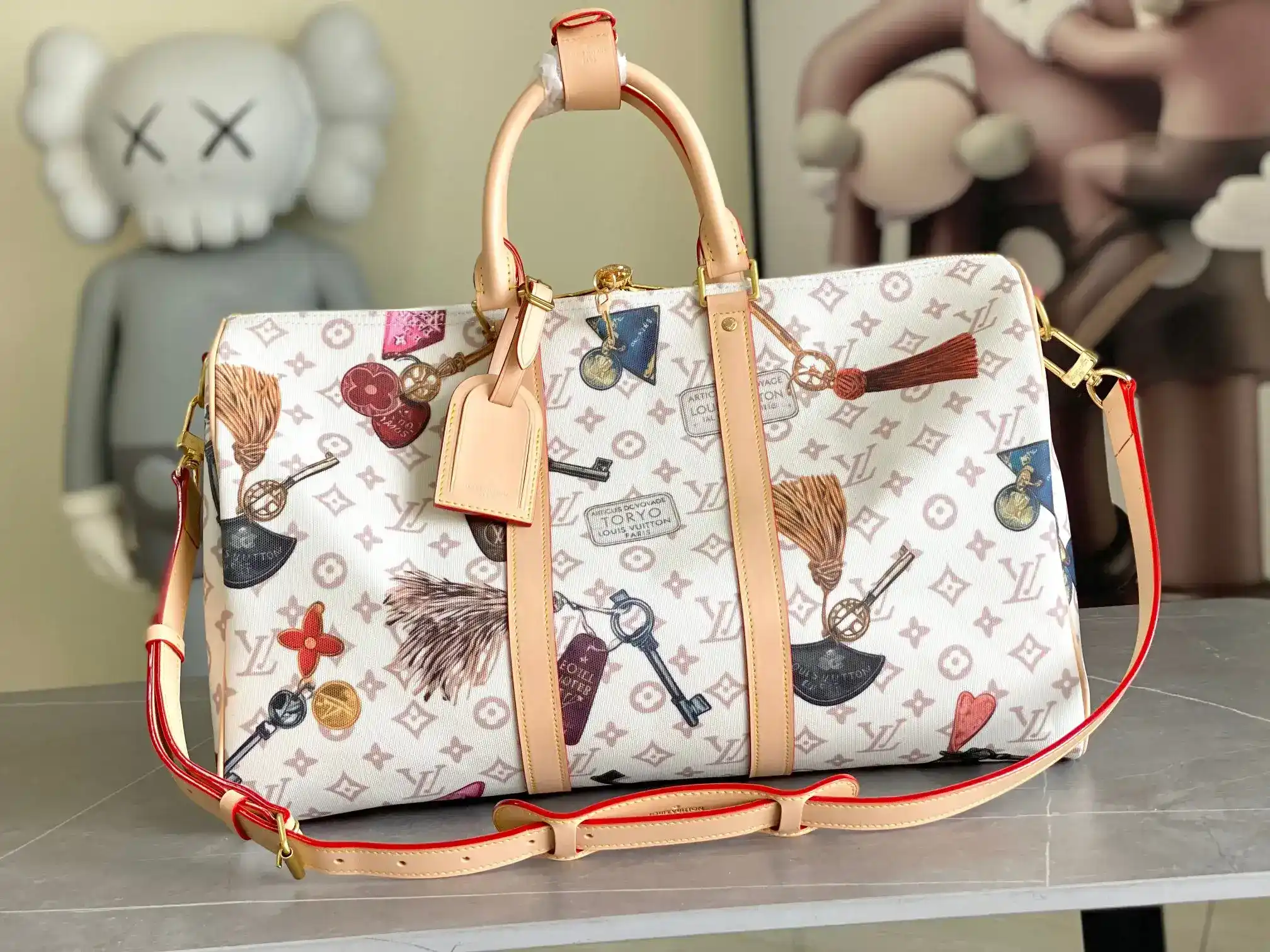 Louis Vuitton Keepall Canvas and Leather Tote Bag product photo from LabelPicks