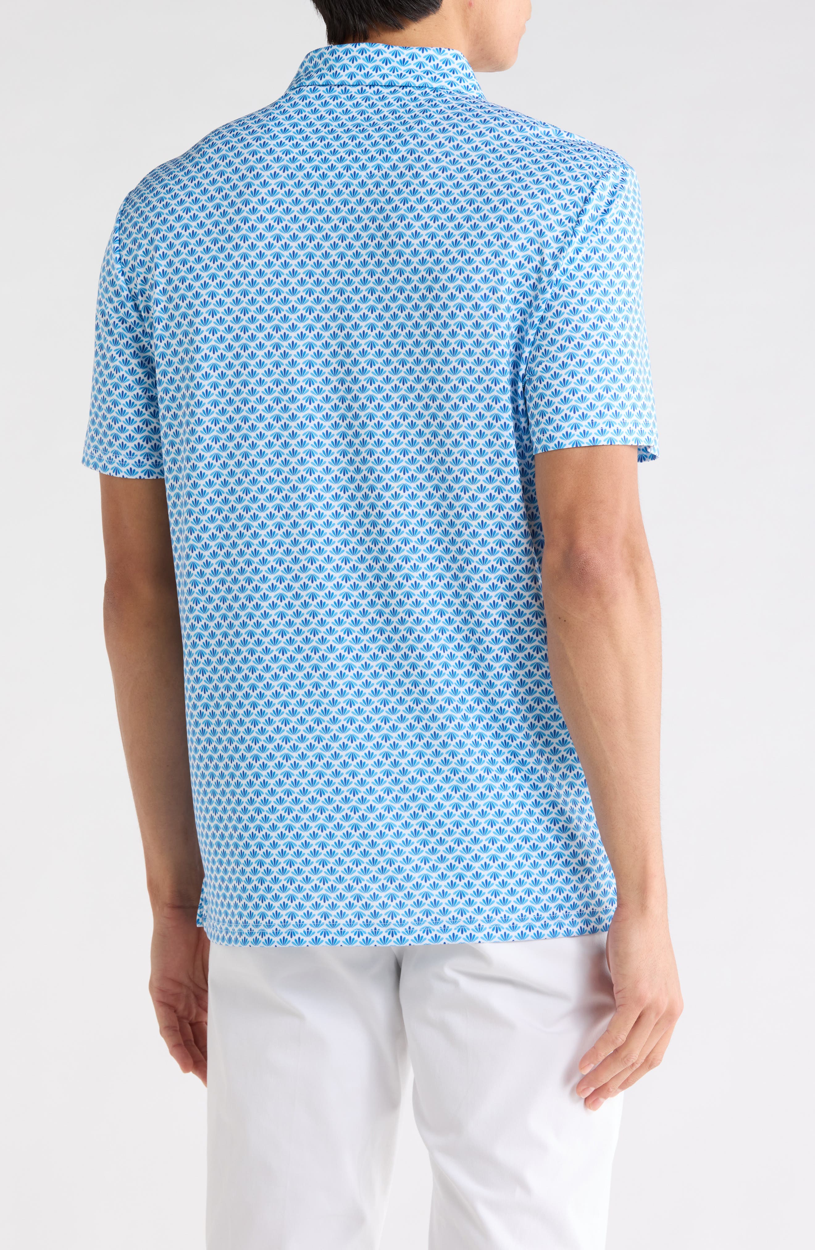 Original Penguin Retro Geometric Print Performance Polo
