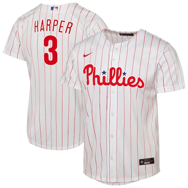 Bryce Harper Philadelphia Phillies Nike Youth Home Replica Player Jersey - White