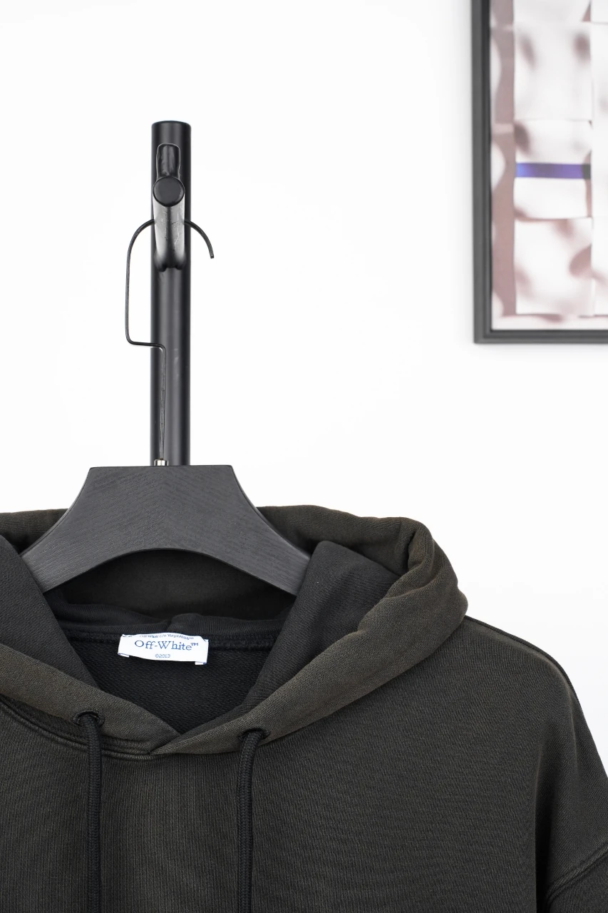 Off-White Black Front Madonna Painting Hoodie product photo from LabelPicks