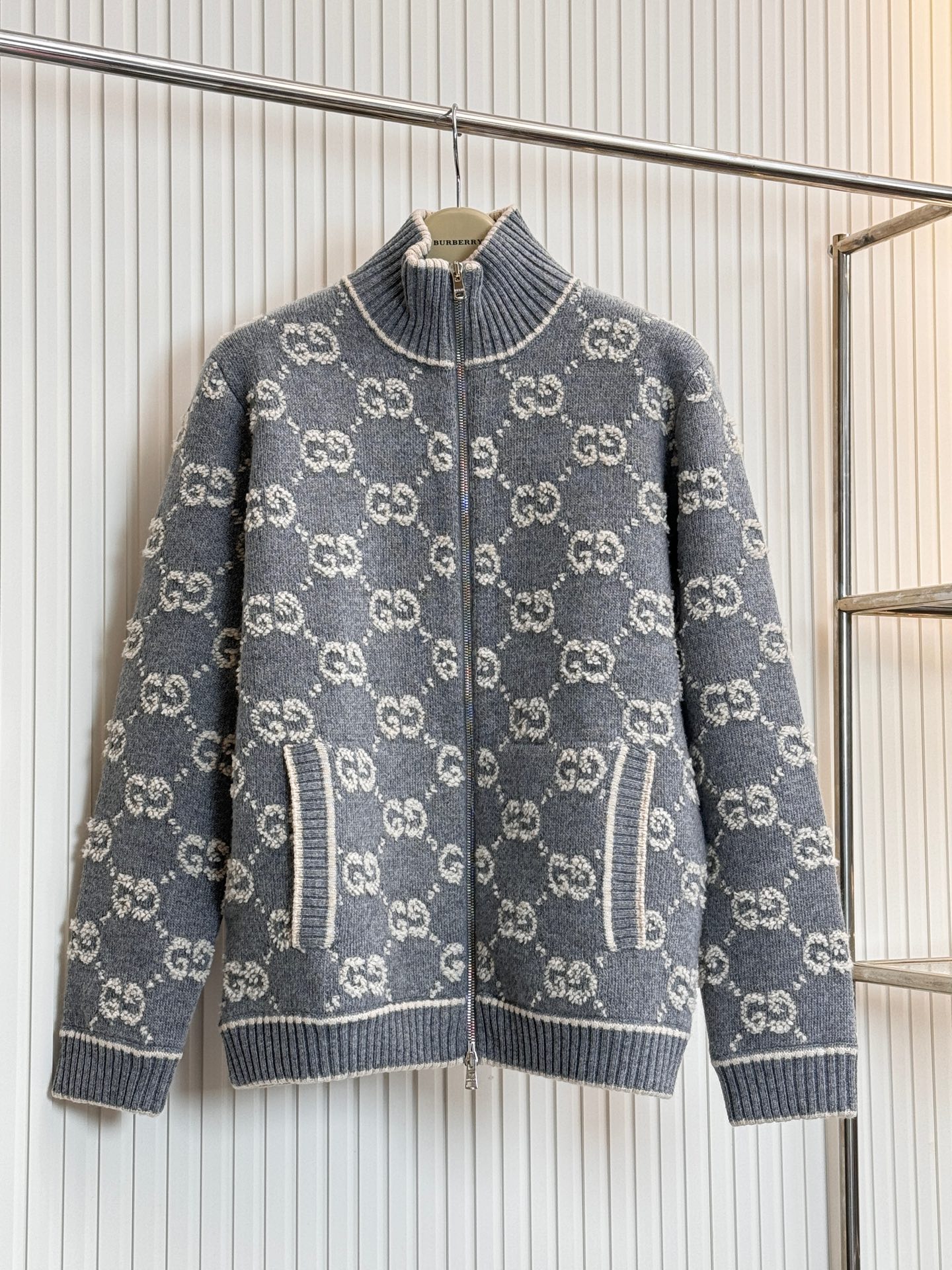 0918 New Unisex Plaid Cotton Blend sweater