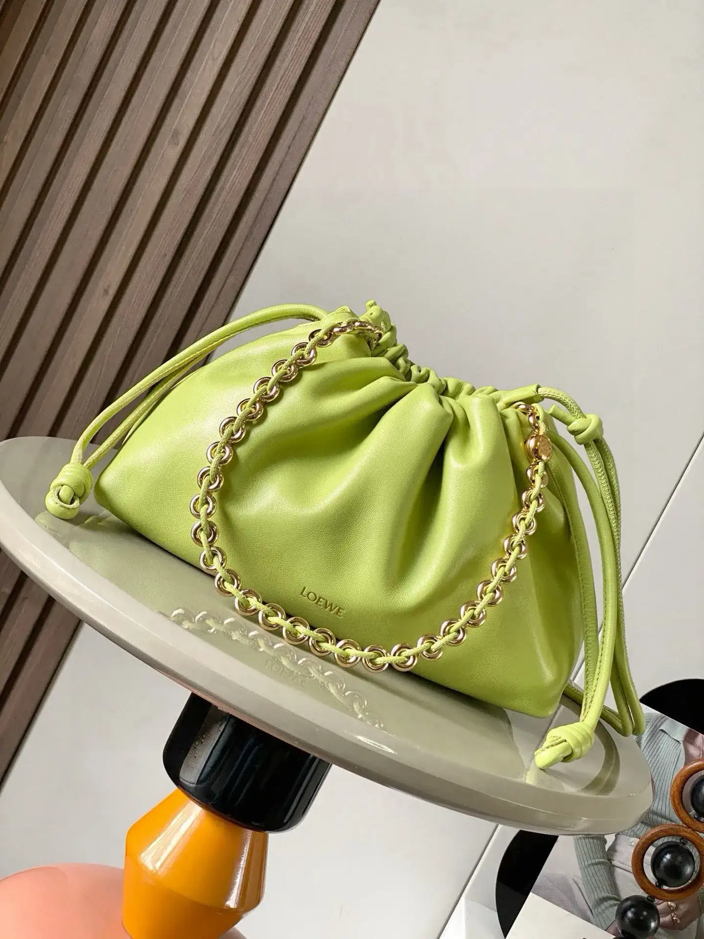 Loewe Lambskin Flamenco Bucket Bag product photo from LabelPicks