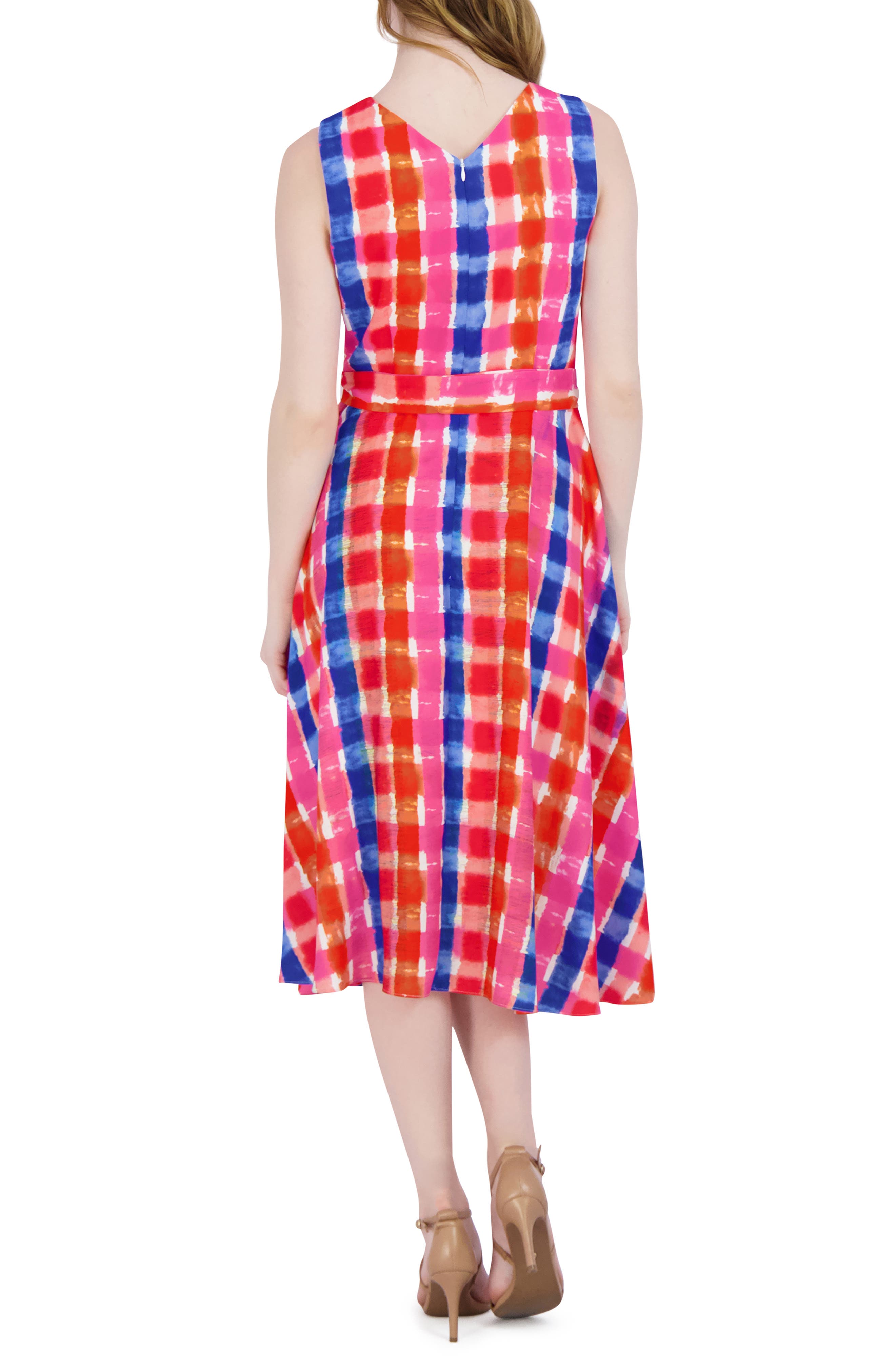 Julia Jordan Sleeveless Tie Waist Midi Dress