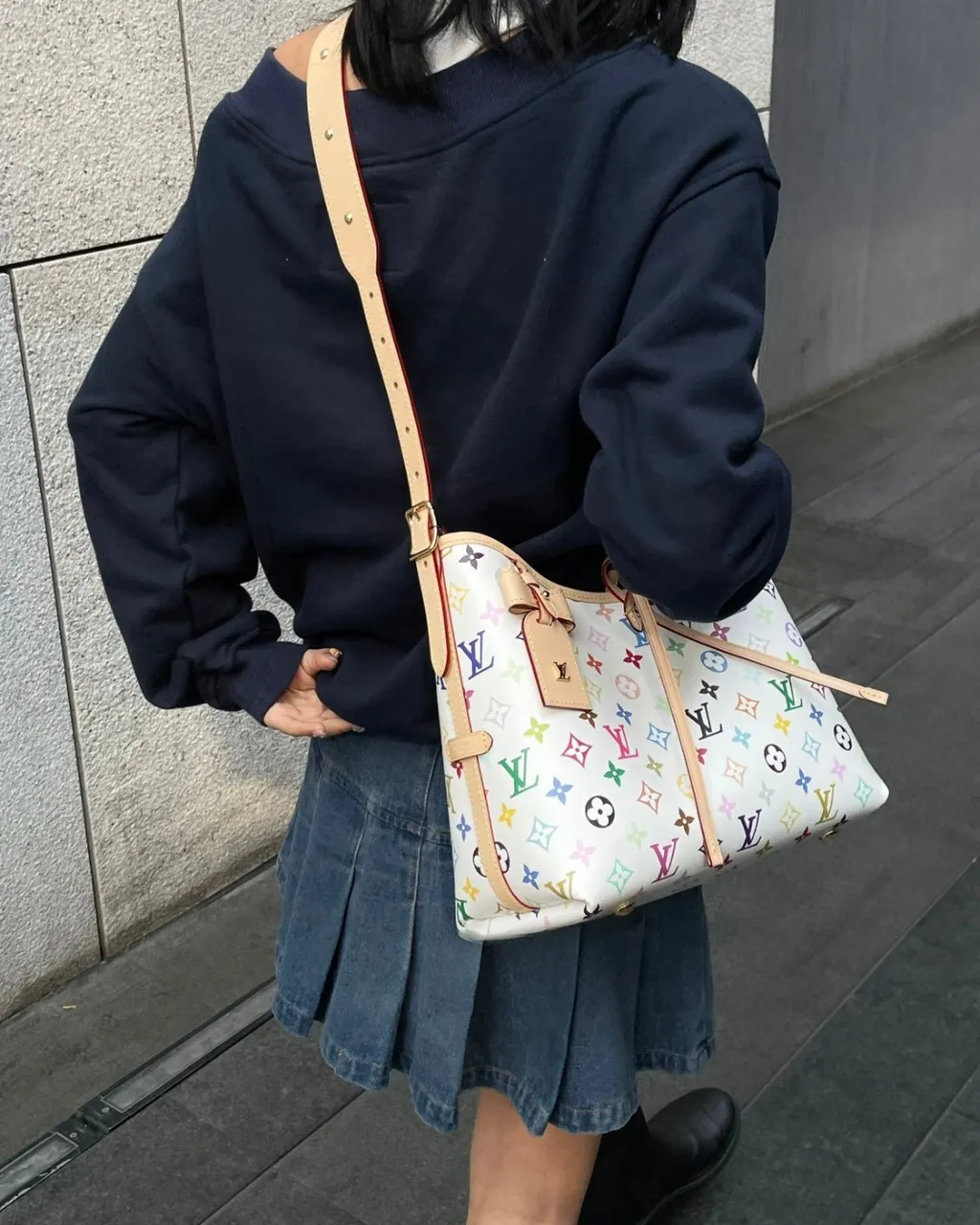 CarryAll PM Multicolorida Branca – Bolsa Feminina de Luxo Modelo: M13661
