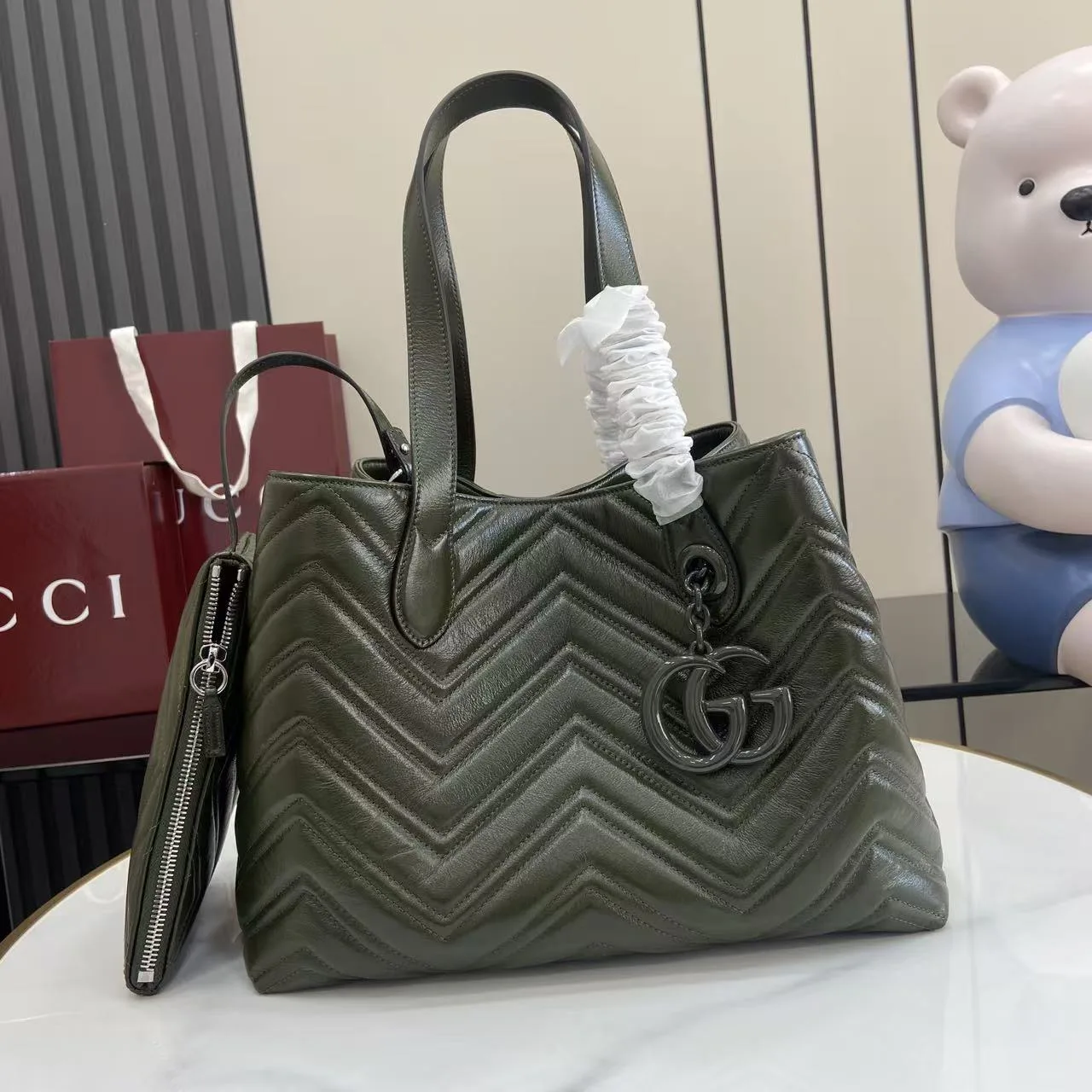 Gucci GG Supreme Canvas Marmont Tote Bag product photo from LabelPicks