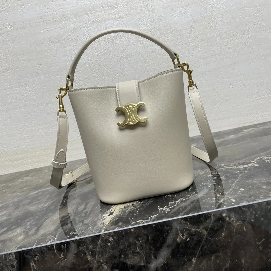 Celine Louise Gold Calfskin Bucket Bag product photo from LabelPicks