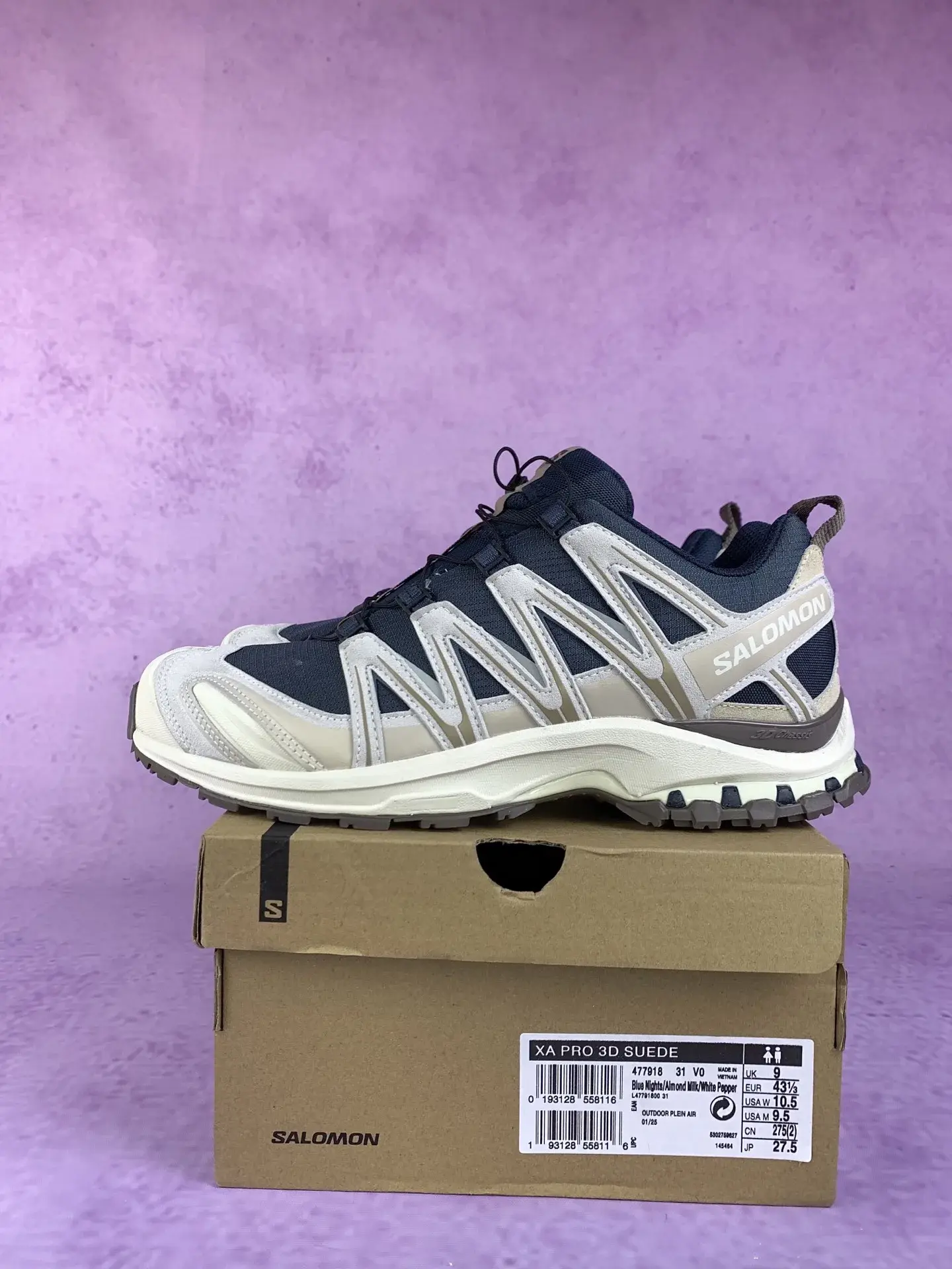 Salomon XA PRO 3D SUEDE “Blue Nights” Shoes product photo from LabelPicks