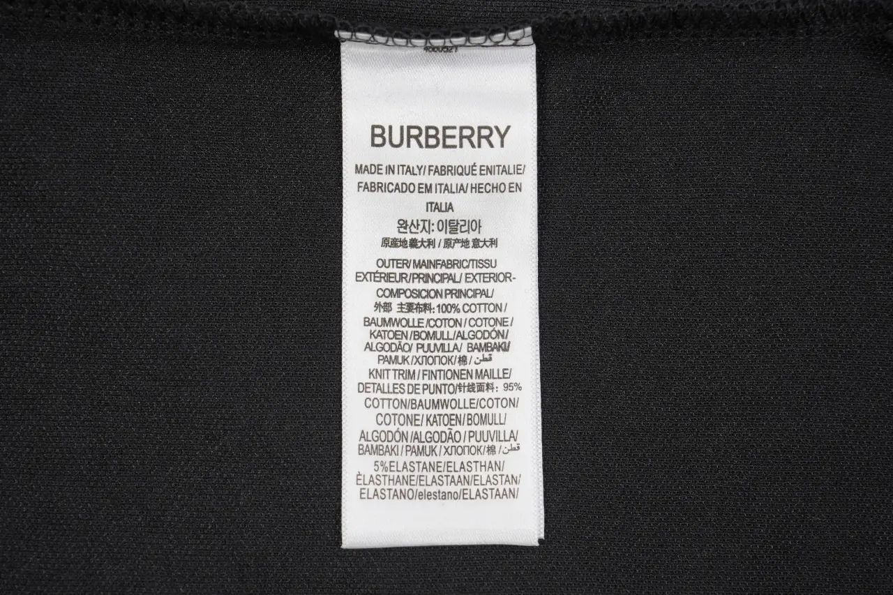 Burberry Black Check Equestrian Knight Embroidered Polo Shirt product photo from LabelPicks