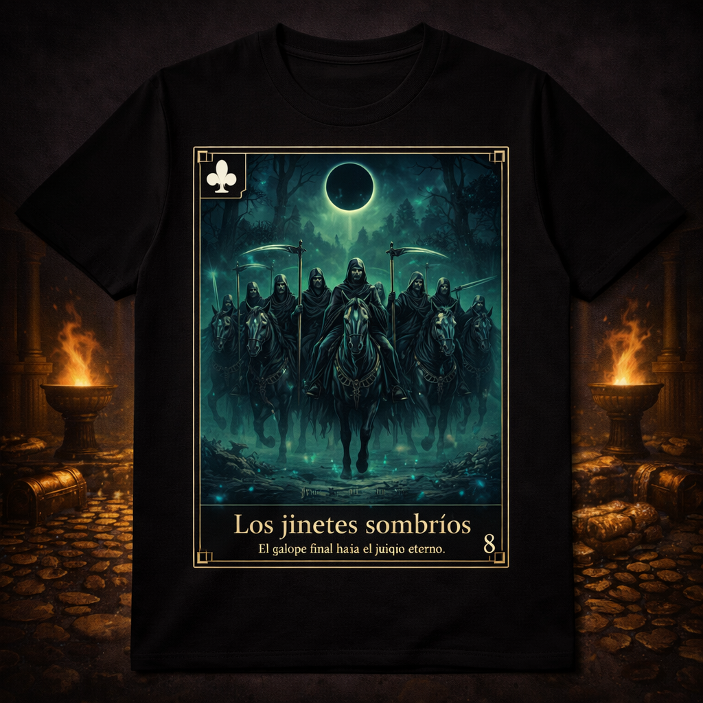 ♣ 8 — Los jinetes sombríos