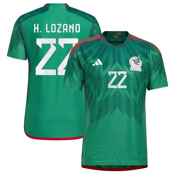 Hirving Lozano Mexico National Team adidas 2022/23 Home Authentic Jersey - Green