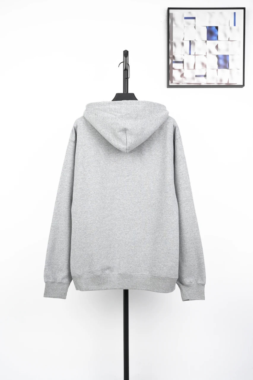Nike Grey Embroidered Logo Fleece Hoodie product photo from LabelPicks