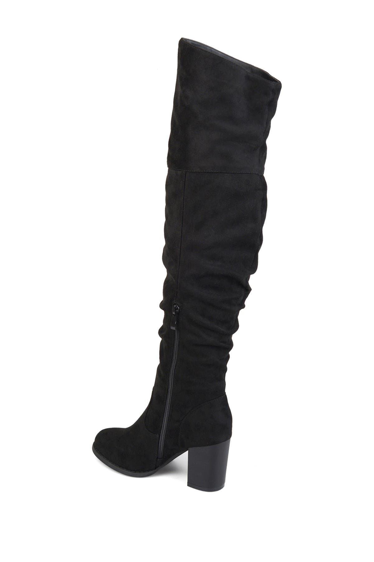 Journee Collection Kaison Wide Calf Ruched Tall Boot - Wide Calf