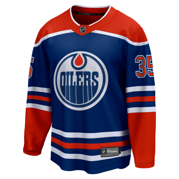 Tristan Jarry Edmonton Oilers  Home Premier Breakaway Player Jersey - Royal