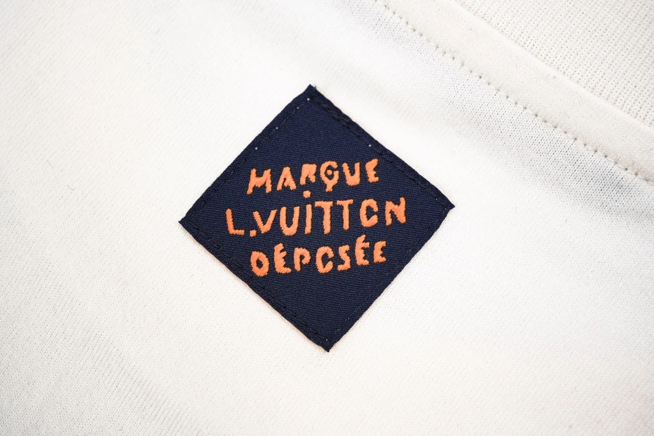 Louis Vuitton White Flocked Monogram T-Shirt product photo from LabelPicks