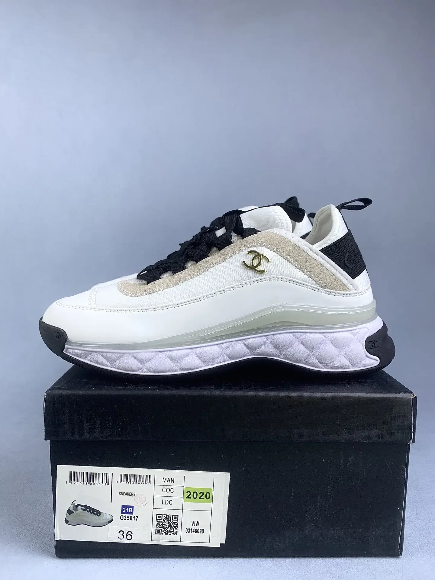 CHANEL Sneakers Velvet Calfskin & Mixed Fibers product photo from LabelPicks