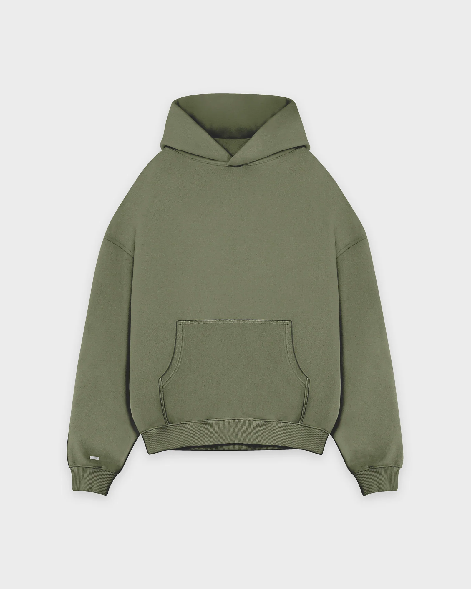 Heavy Smokey Green Basic Hoodie