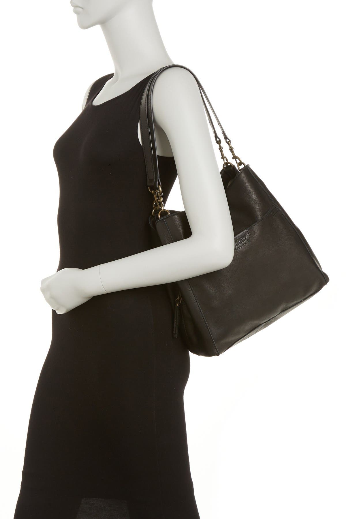 AMERICAN LEATHER CO. Austin Leather Bucket Bag