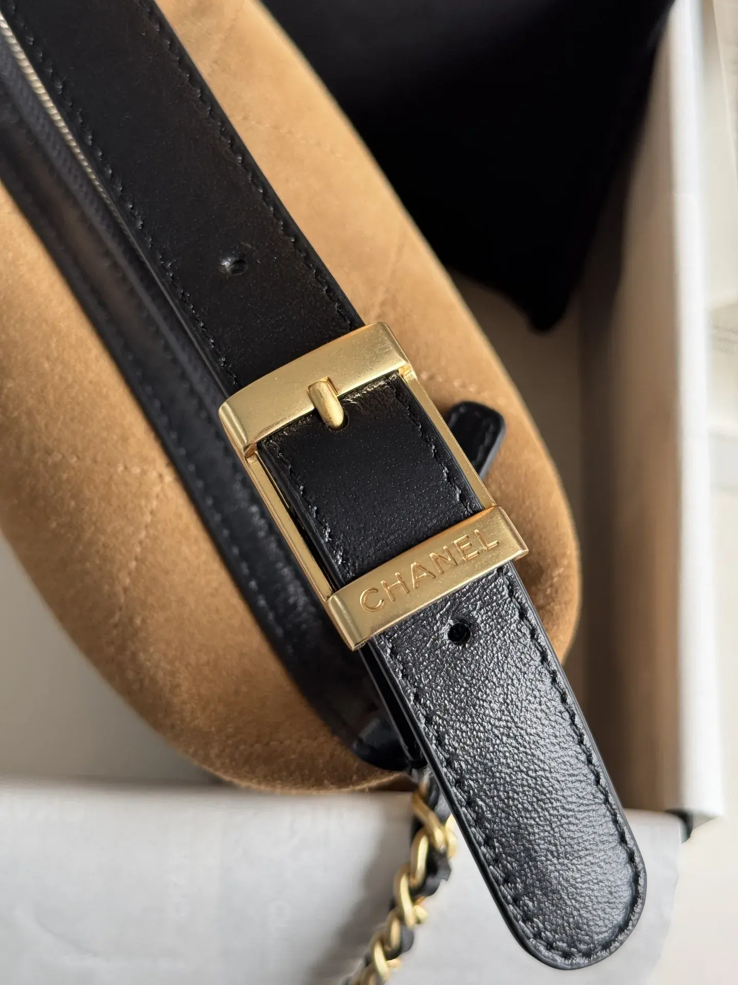 Chanel Suede Leather Top Handle Bag product photo from LabelPicks