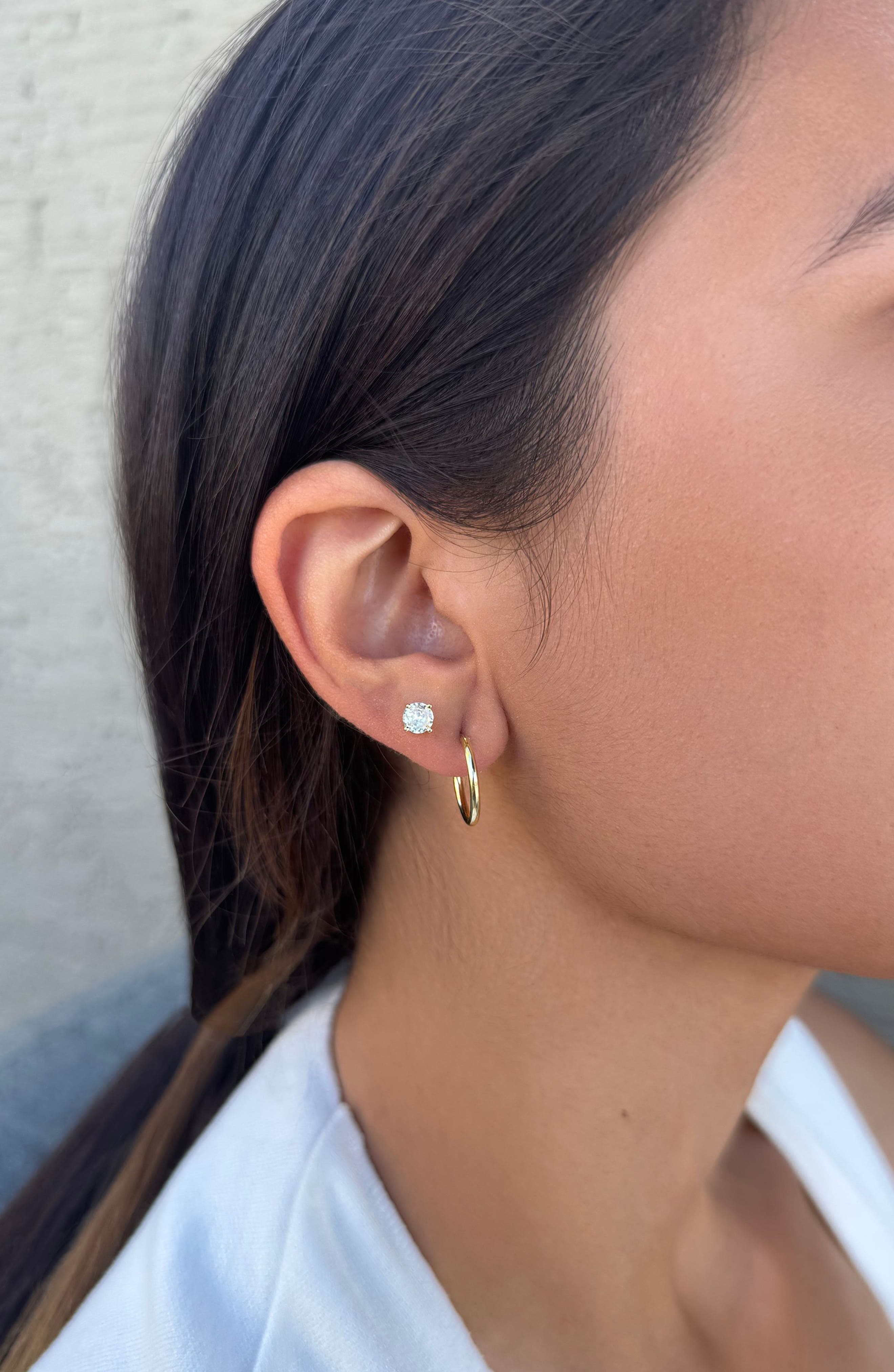 Adornia Set of 3 Stud & Hoop Earrings