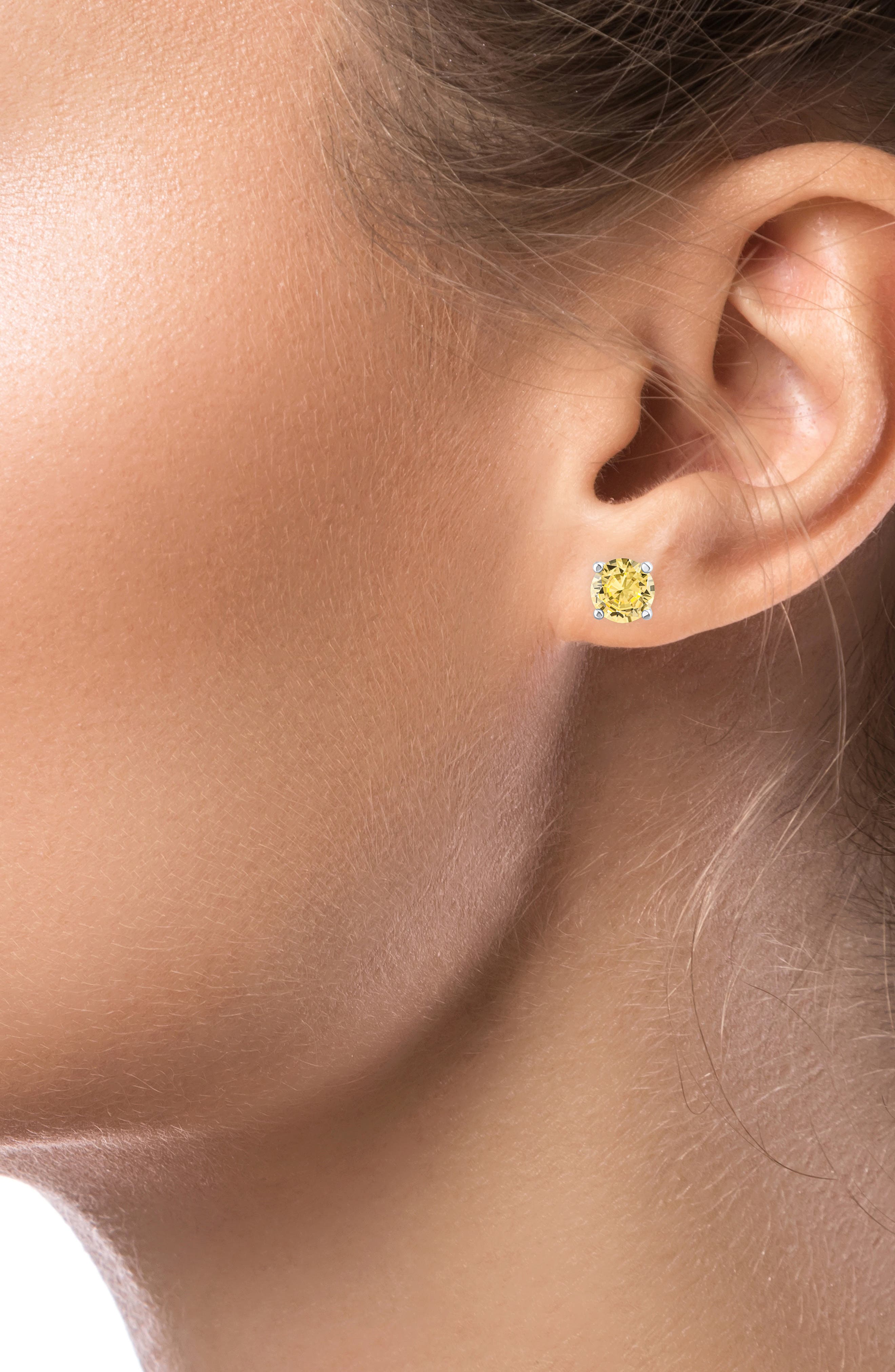 CZ by Kenneth Jay Lane Round CZ Stud Earrings